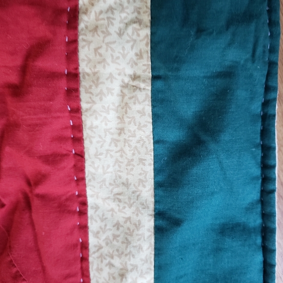 Quilt hand quilted 84x84 inches Christmas trees vintage - Picture 3 of 7